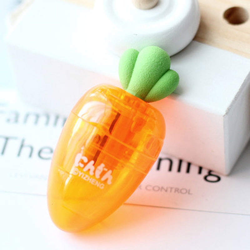 Student Cute Cartoon Carrot Pencil Sharpener Stationery Gift