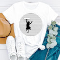 Personalized Letter Print Ladies T-shirt