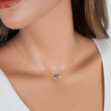 Blue eye necklace