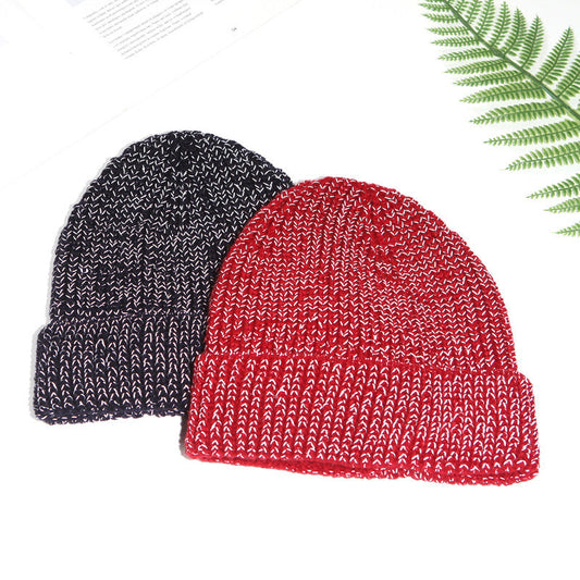 Reflective Filament Knitted Hat Keep Warm At Night