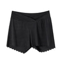 Pregnant Women's Safety Pants Summer Thin Low Waist Wide Leg Anti-exposure Shorts