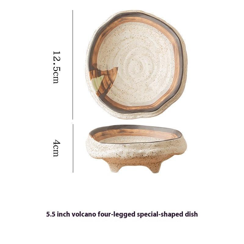 Creative Inkjet Hand Color Shaped Household Ceramic Plate