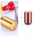 Portable Magnetic Automatic Beer Bottle Opener Bar Accessories Decor Stainless Steel Wine Can Openers with Brushed Metal