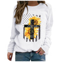 America And Korean Loose Long-sleeved Printed Hoodie Plus Size