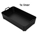 Foldable Air Fryer Baking Tray With Separation Pad