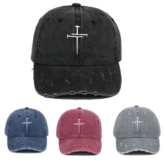 Personalized Embroidered Washed-out Vintage Distressed Baseball Hat