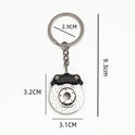 Home Rotating Brake Disc Shape Keychain