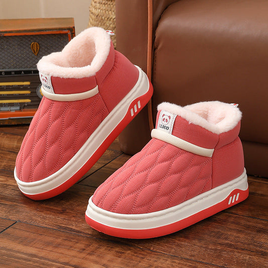 Winter Leather Waterproof Cotton Shoes Women