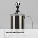 Stainless Steel Double-layer Strainer Fancy Coffee Milk Bubbler
