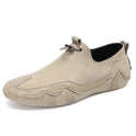 Leather Casual Men's Shoes Breathable Slip-on