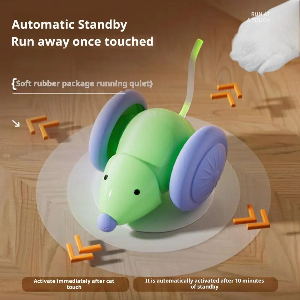 Cat Toys Interactive Electric Mouse Cat Toy Automatic Cat Teasing Stick Pet Supplies