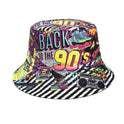 Versatile Geometric Graffiti Retro Fisherman Hat