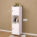 Waterproof Bathroom Storage Cabinet Free Standing Cabinet Organizer Unit White