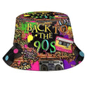 Versatile Geometric Graffiti Retro Fisherman Hat