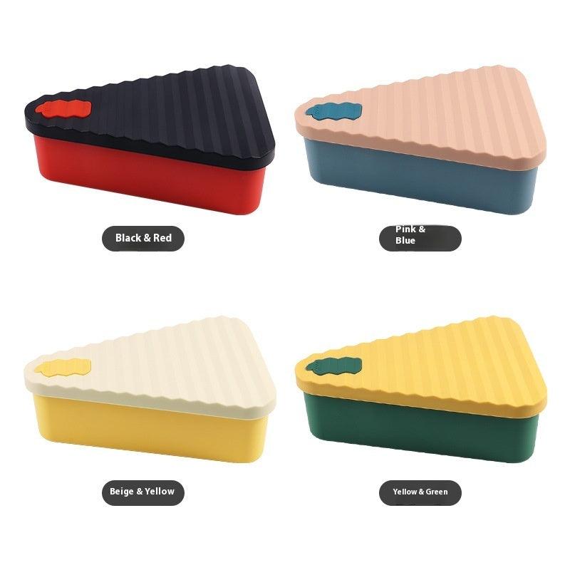 Edible Silicon Pizza Box Pastry Food Lunch Storage Box Refrigerator Microwave Heating Crisper