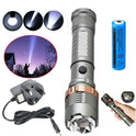 1200000LM 5 Modes Tactical LED Flashlight Rechargeable Camping Torch  Batt  Chare  The UK Does Not Include VAT, Which Needs To Be Borne By Oneself. Please Consider Carefully Before Placing An Order