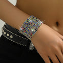 Women's Diamond Elastic Bracelet Wrist Ring Gems