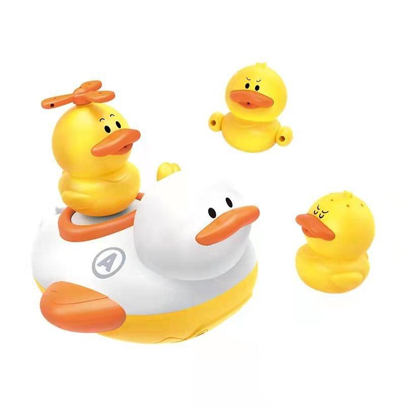 Electric Water Duck Shower Head Baby Bath Bathroom Rotating Toy