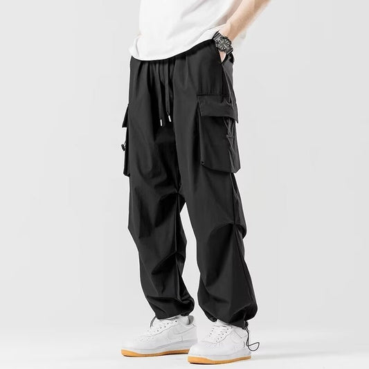 Loose Straight Cargo Pants Wide-leg Pants Men