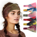 Tie-dyed Women's Band Yoga Sports Workout Elastic Elastic Loose Hair