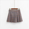 Spring New European And American Fan AA High Waist Plaid Skirt British Wind College Wind And Play Short Skirt Skirt