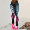 Gym Yoga Pants Sports Outfit for Women Professional Fitness Legging Sport Push Up Tights Pants Printed