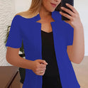 Solid Color Short Sleeve Small Suit Jacket Professional Casual All-matching