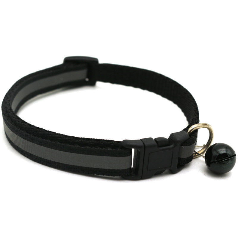 Reflective Patch Bell Cat Pet Collar