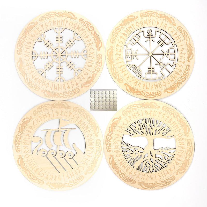 Viking Decor Wooden Wall Art Nordic