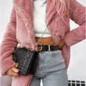 Rabbit fur faux fur coat