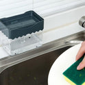2-in-1 Soap Dispenser Sponge Caddy Push-type Liquid Box Detergent Automatic Dosing Box