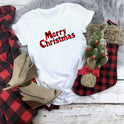 Women's Christmas Movie Print Crew Neck T-shirt