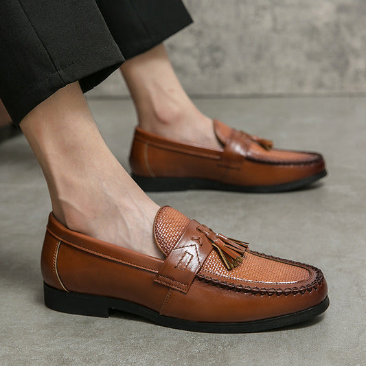 New Men's Casual Slip-on Leather Shoes