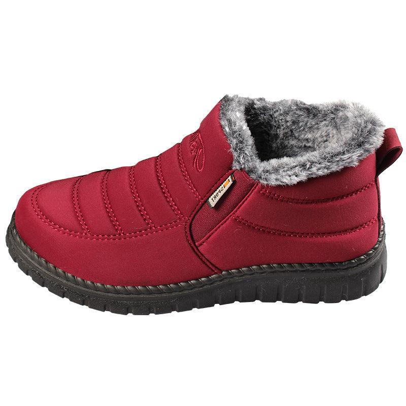 Mid-cut Snow Boots Women's Rabbit Fur Plus Velvet Women's Cotton Shoes