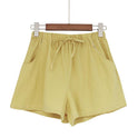 Women's cotton and linen shorts