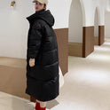 Down Cotton-padded Jacket Loose Long Overknee Coat