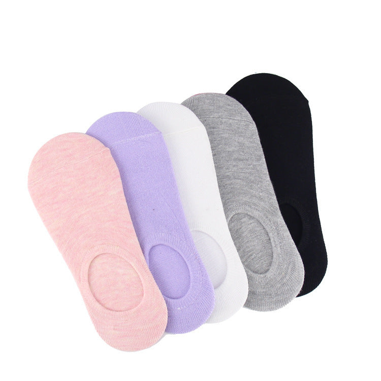 Invisible socks cotton breathable non-slip