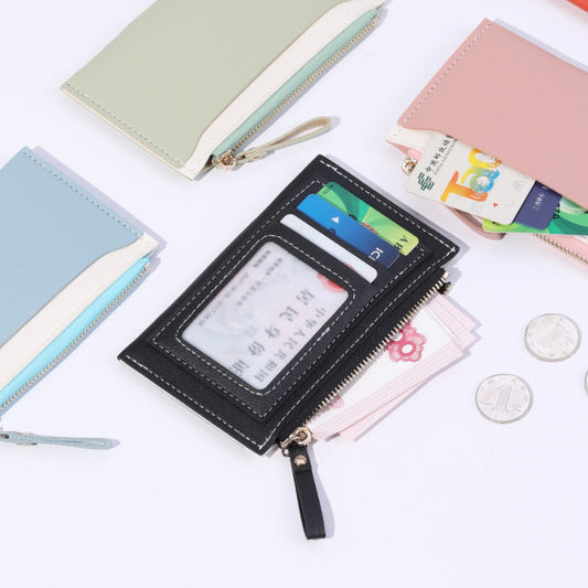 Women's Fashion Pure Color Card Holder