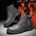 High-top tooling men's boots British style desert shoes