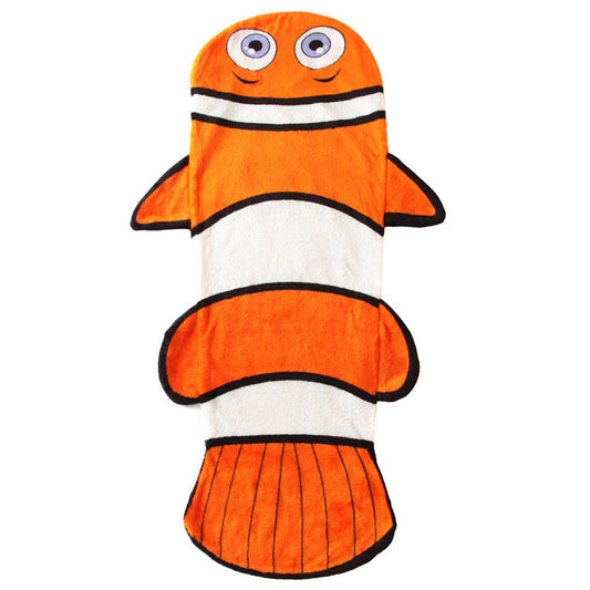 Warm clown fish cartoon Plush sleeping bag