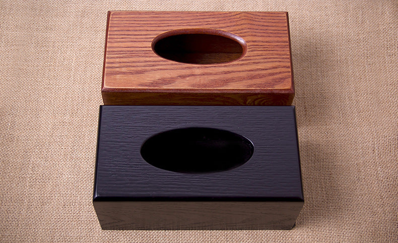 Wooden tissue box facial tissue box imitation mahogany