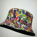 Versatile Geometric Graffiti Retro Fisherman Hat