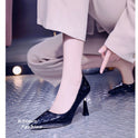 Woman High-heeled Shoes Stiletto Pointed Toe