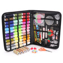 206Pcs Portable Sewing Kit Home Travel Case Needles Thread Scissors Set Box