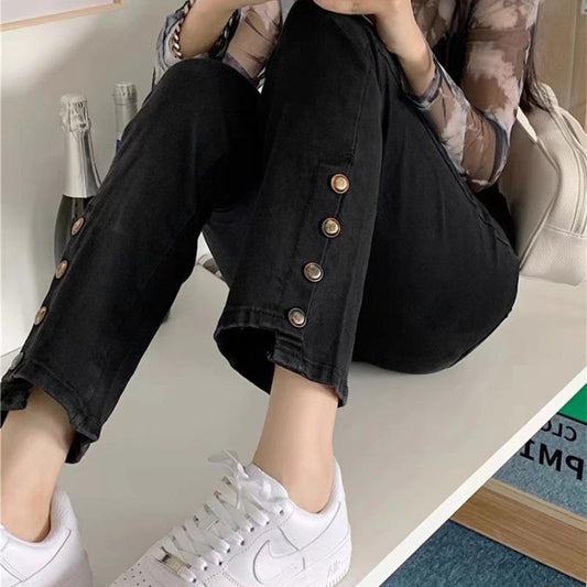 High Waist Slimming Retro Jeans For Women