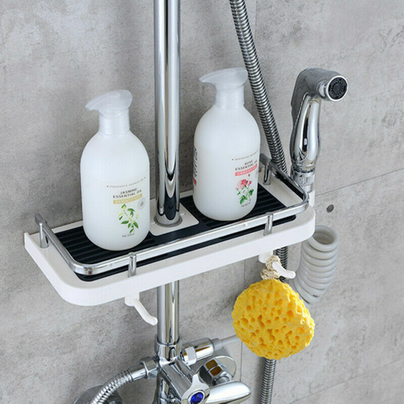 No Drilling Shower Shelf Bathroom Shower Caddy Rack Storage Organiser UK