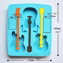 Guitar ice cube tray