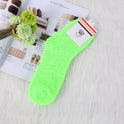 Solid Color Thick Warmth Floor Socks