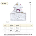 Coral Fleece Warm Portable Pet Cloak Pajamas