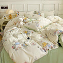 Soft Pastoral Style Double-layer Yarn Four-piece Bedding Set
